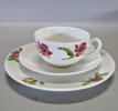 8 st. kaffekopp med fat samt 10 st. assietter, Gustavsberg, 1900-talets mitt