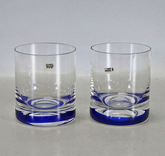 1 par whiskyglas, Nason och Moretti, Murano, Italien, 1900-talets andra hälft