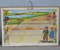 2 st. skolplanscher "NTF´s Trafiksignaler och Småskolans trafikbilder, 1969 samt 1945