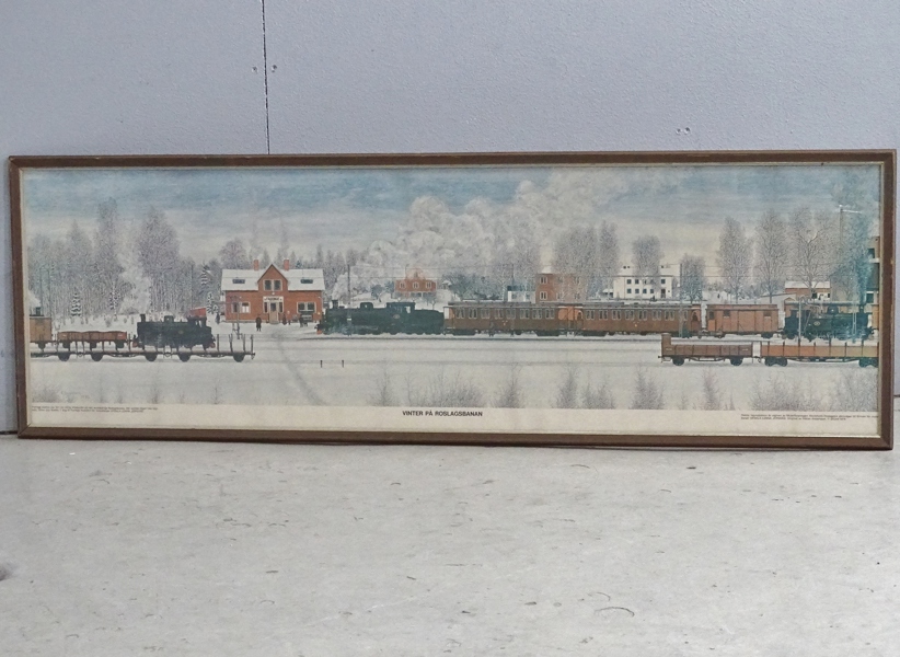 Affisch, Vinter på Roslagsbanan