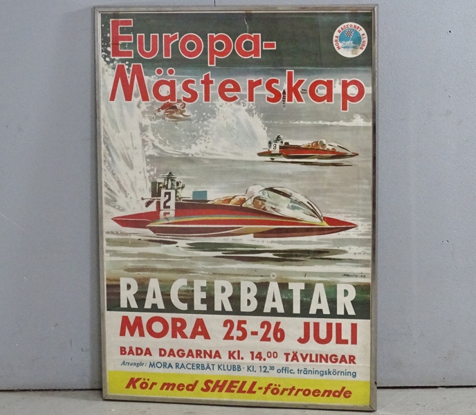 Affisch, Mora Racerbåt Klubb, 1964