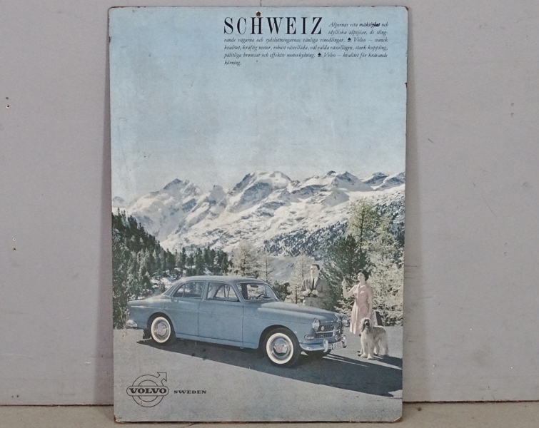 Reklamaffisch, Volvo, 1900-tal
