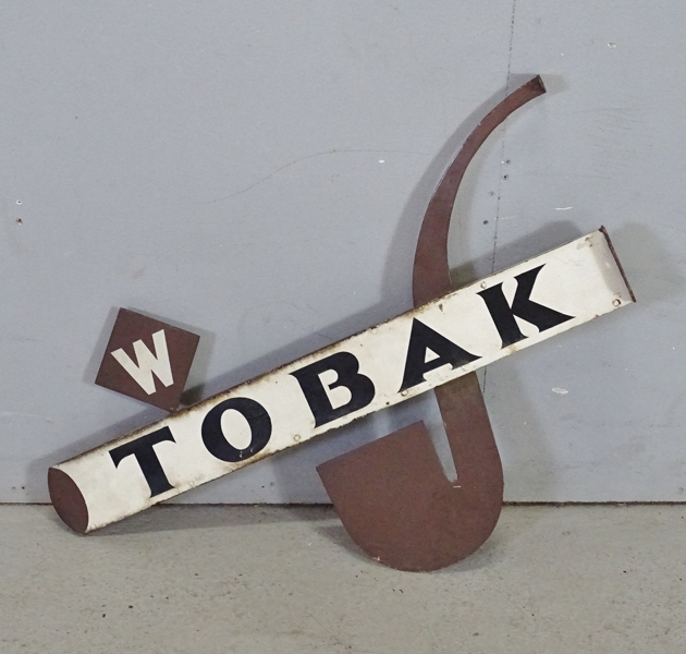 Fasadskylt "Tobak" 1900-tal