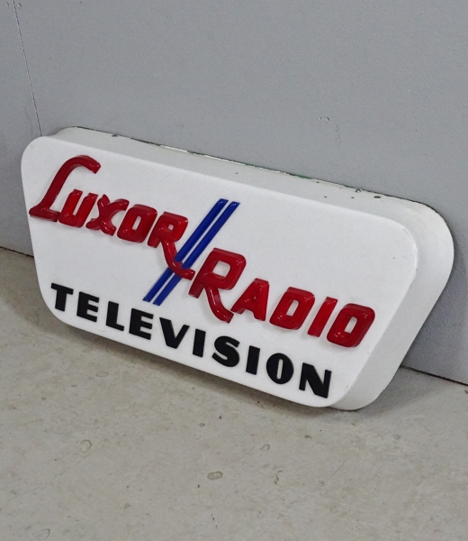 Ljusskylt, Luxor Radio Television, 1900-tal