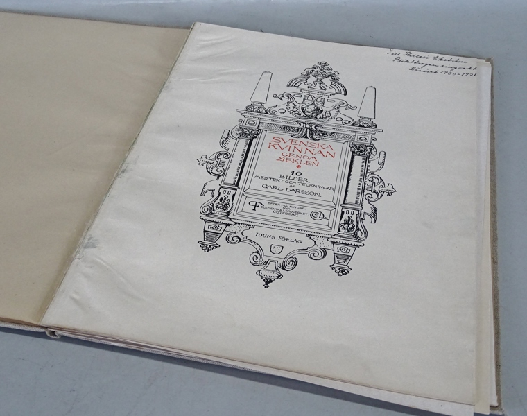 Bok, Svenska Kvinnan Genom Seklen, Carl Larsson