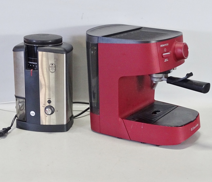 Espressomaskin samt kaffekvarn, Electrolux / Wilfa