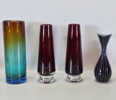 samling Vaser, glas, 8 delar