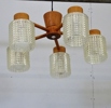 Taklampa, teak, 1900-tal