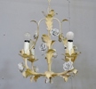 Taklampa, metall "rosor" 1900-tal
