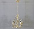 Taklampa, metall "rosor" 1900-tal