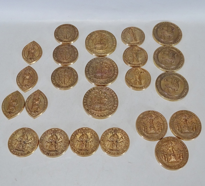 Samling medaljer, Gotland, mässing
