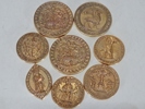 Samling medaljer, Gotland, mässing