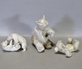 3 st figuriner "björnar"