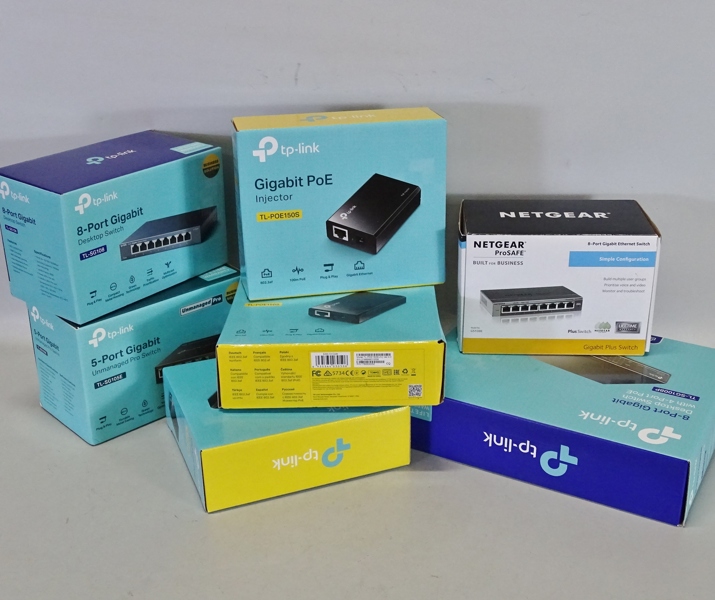 Parti Switch & injektor, TP-Link / Netgear