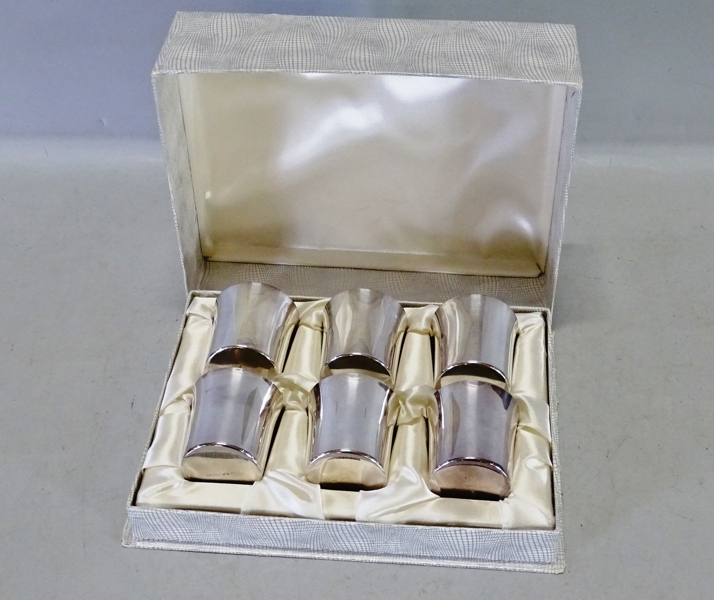 6 st. supkoppar, GAB, silver, 1974