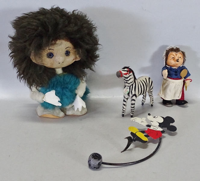 Diverse leksaker, bl. a. Steiff m. fl.