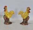 1 par figuriner "Hönor" samt 6 äggkoppar, 1900-tal