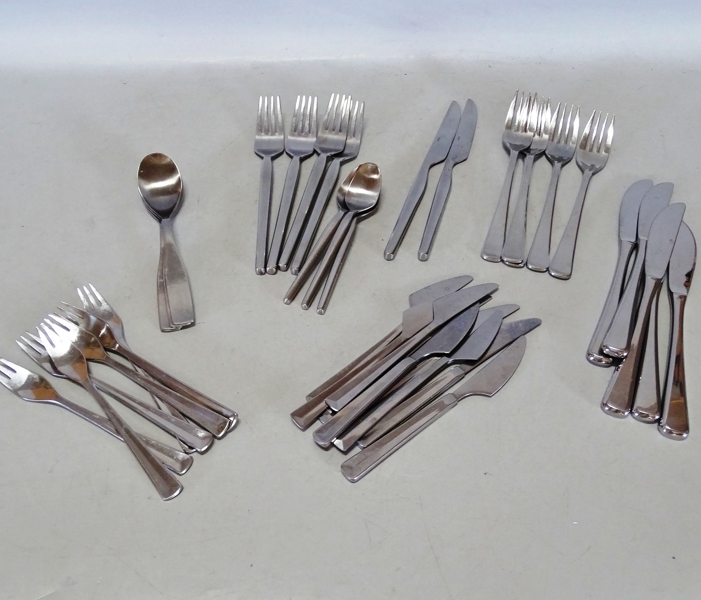 Parti diverse bestick, Gense "Dorotea och Spectra" samt Boda Grand och Iittala