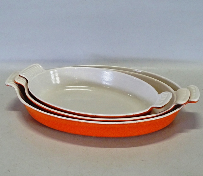 3 st. ugnsformar, Le Creuset, Frankrike
