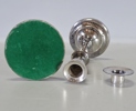 1 par ljusstakar, enl. uppg. silver, 1900-tal