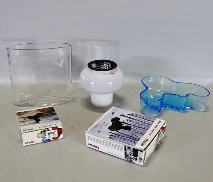 Parti Finsk design, vaser, Iittala, bl. a. Alvar Aalto, 5 delar