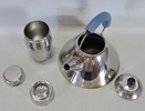 Tekanna samt shaker, Alessi, Italien, moderna