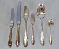 Bestickservis "Slottsbarock" CGH, silver, 1950-70-tal