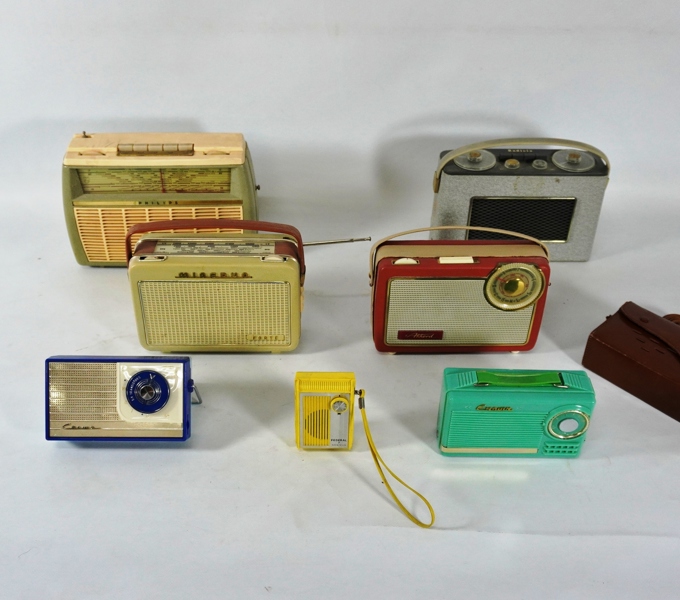 Samling äldre radio, 7 delar