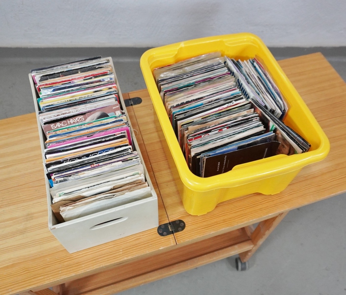 Parti vinylskivor, singel/EP, blandade genrer