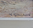 Oljemålning på pannå, Hugo Rosenlund