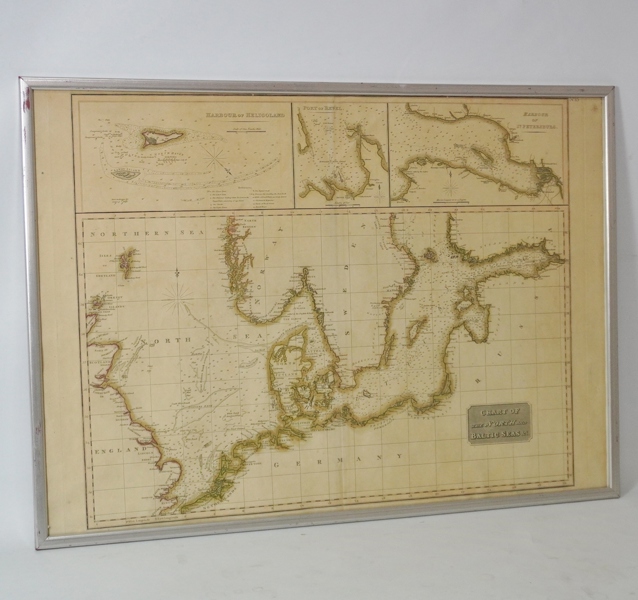 Karta, kopparstick, Chart of the north and baltic seas"