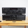 Receiver samt kassettbandspelare, JVC