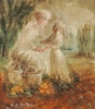 Oljemålning, Walter Du Halde "mor & dotter"