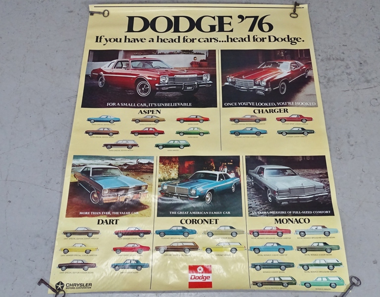 Affisch "Dodge`76" Chrysler motors corporation, USA