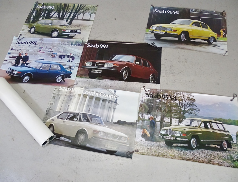 Parti affischer "Saab" 1900-tal