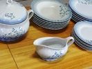 Servisdelar, Fyrklövern, Christineholm Porcelaine