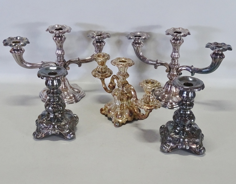 2+2+1 st ljusstakar / kandelaber, barockstil