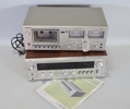 Receiver samt kassettdäck, National Panasonic och Sony 
