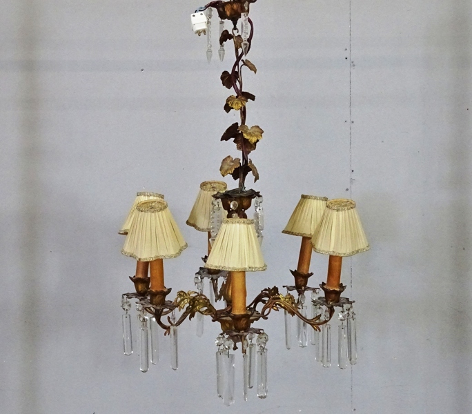 Taklampa, med prismor, 1900-tal