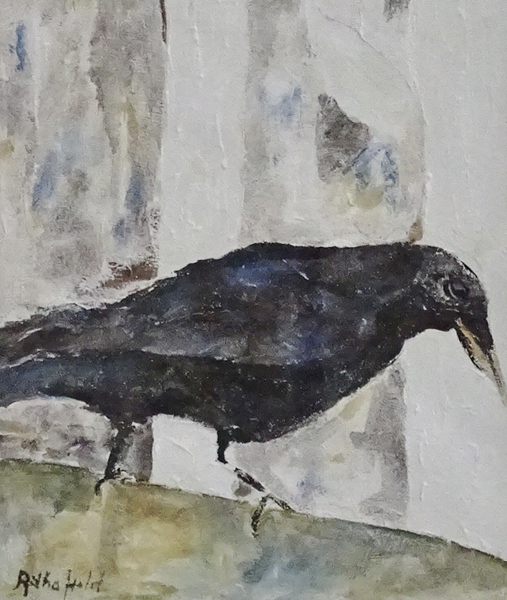 Blandteknik, Ritha Holst "Kråkfågel"