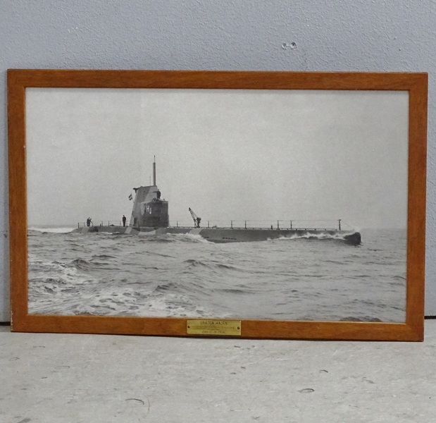 Tryck efter fotografi "Ubåten Hajen"