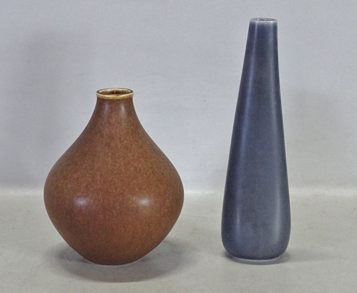 2 st. vaser, möjligen Stig Lindberg, Gustavsberg