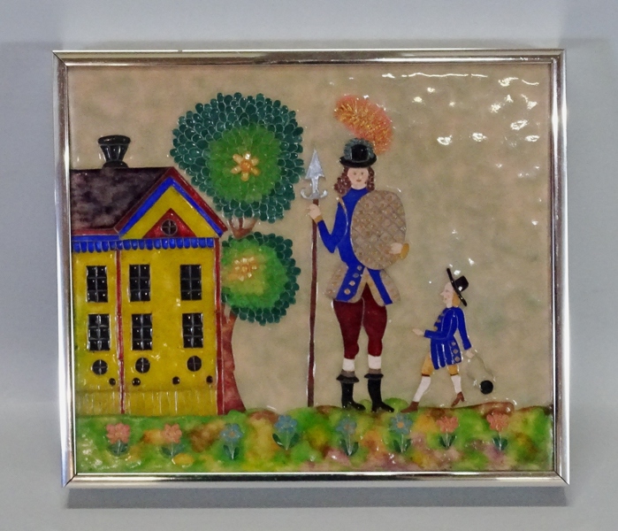 Emaljtavla, oidentifierad konstnär