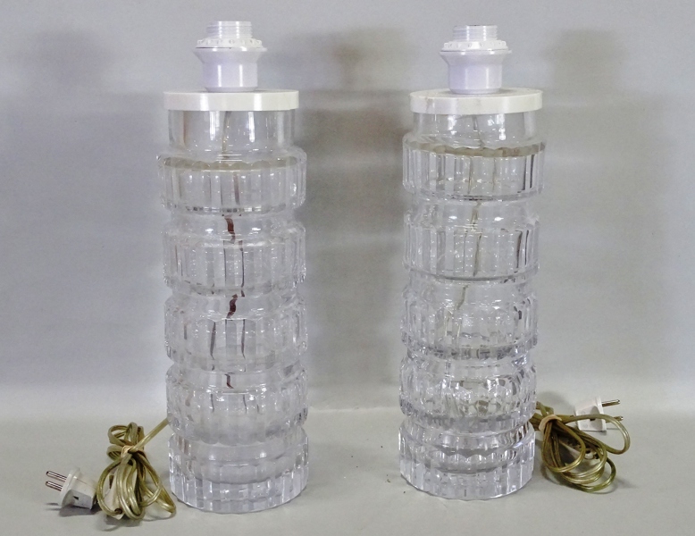 1 par bordslampor, Kosta, 1900-tal