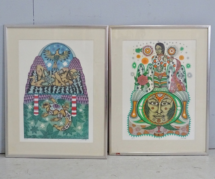 2 st litografier, Gerald Steffe