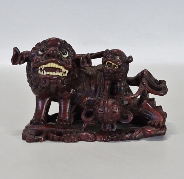 Skulptur "Fohund" orientalisk, Kina, 1900-tal