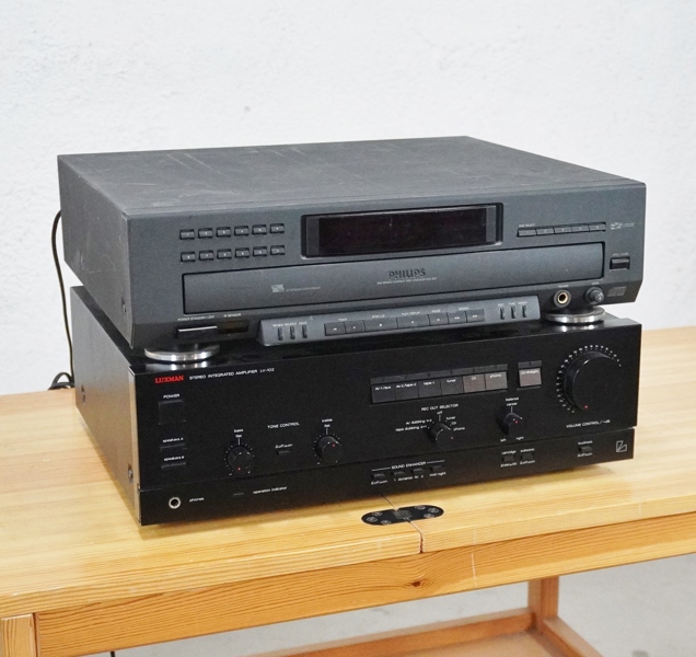 Förstärkare samt CD-växlare, Luxman / Philips