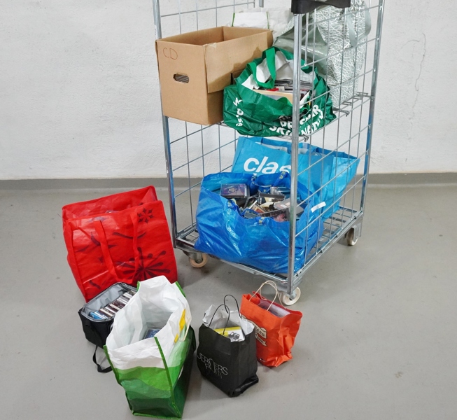 Parti CD-skivor, blandade genrer