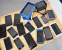 Parti mobiltelefoner, olika fabrikat