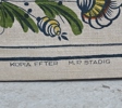 Textiltryck "De tre wisa män som kommo ........" Jobs handtryck Leksand, kopia efter M.P. Stadig